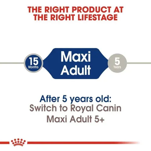 Royal Canin Maxi Adult Dog Dry and Wet Food Combo