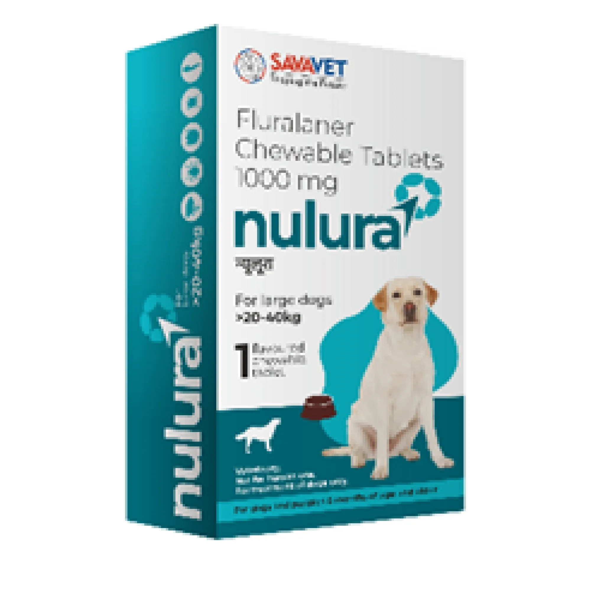 Savavet Nulura Tick & Flea Tablet for Large Dogs (20 to 40 kg)