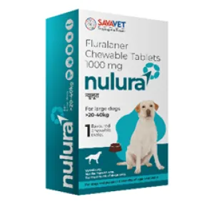 Savavet Nulura Tick & Flea Tablet for Large Dogs (20 to 40 kg)