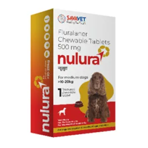 Savavet Nulura Tick & Flea Tablet for Medium Dogs (10 to 20 kg)