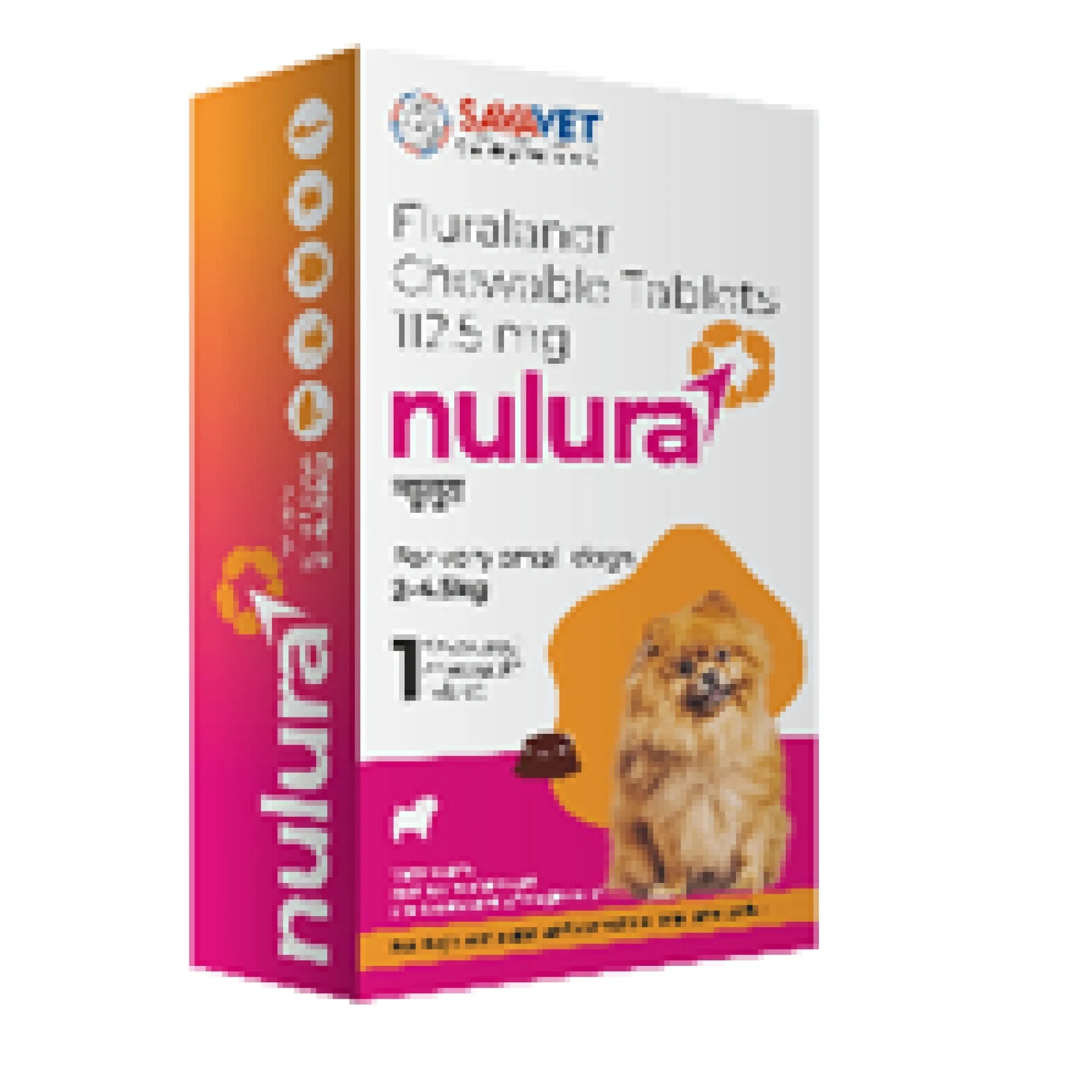 Savavet Nulura Tick & Flea Tablet for Very Small Dogs (2 to 4.5 kg)