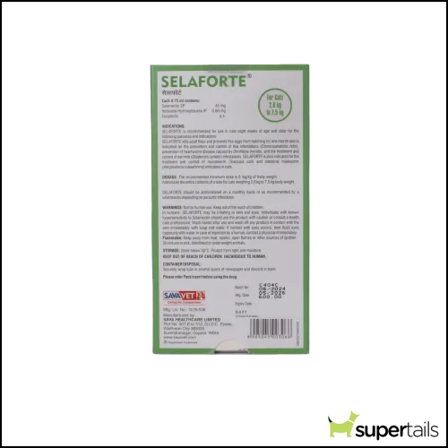 Savavet Selaforte (Selamectin) Tick and Flea Control Spot On for Cats