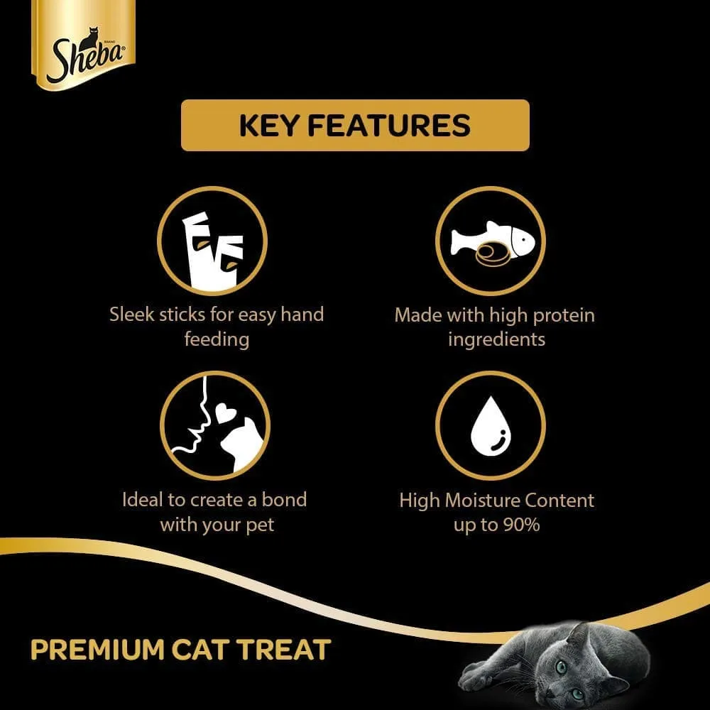Sheba Chicken & Whitefish Sasami Melty Premium Treats and Trixie Catnip Play Spray for Cats Combo