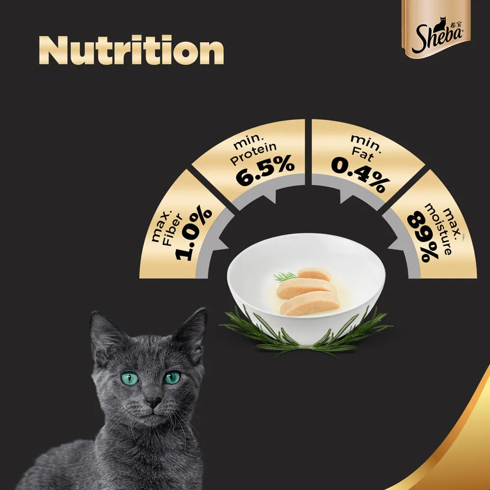 Sheba Chicken Loaf Rich Premium Adult Fine Wet Food and Chicken All Life Stage Cat Dry Food Combo