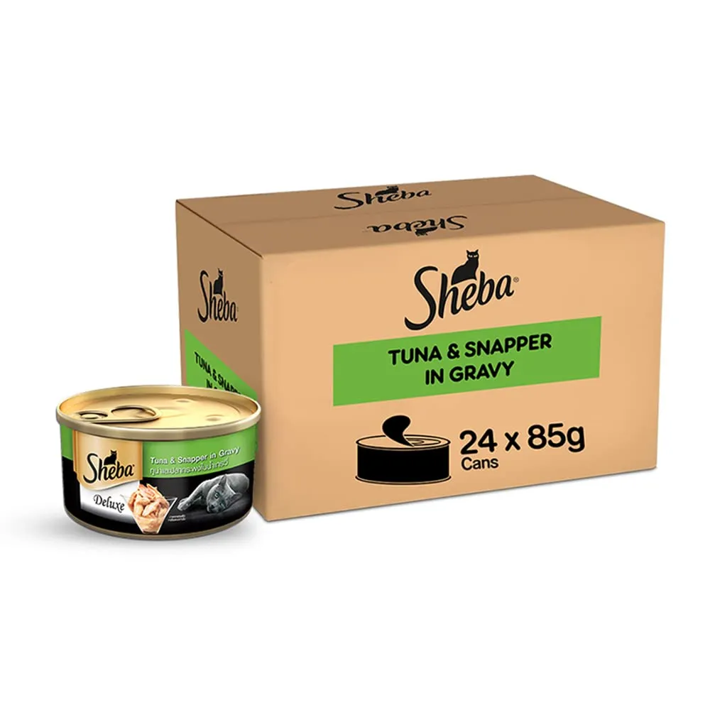 Sheba Complete Nutrition Tuna White Meat & Snapper In Gravy Cat Wet Food