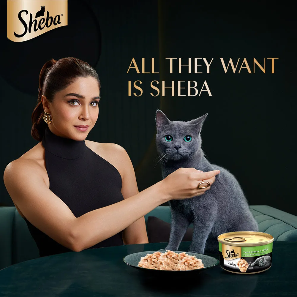 Sheba Complete Nutrition Tuna White Meat & Snapper In Gravy Cat Wet Food