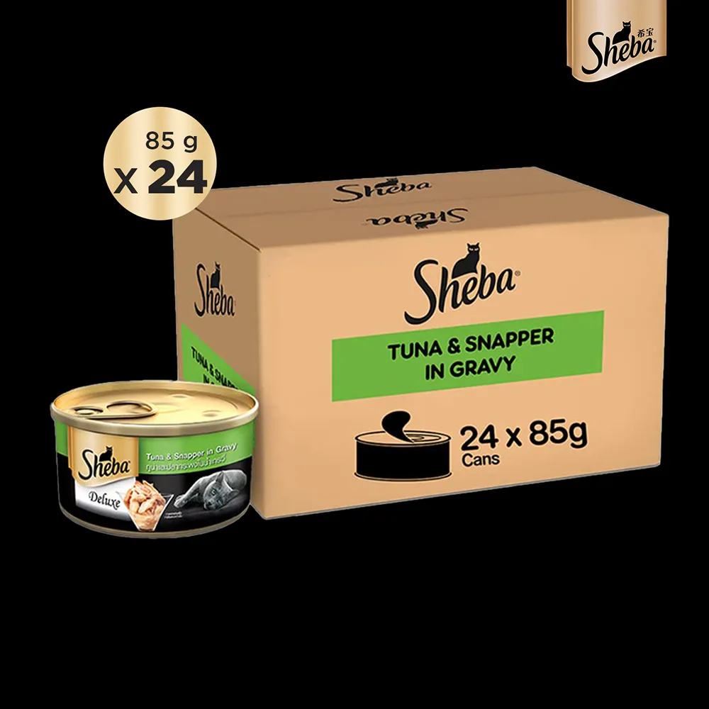 Sheba Complete Nutrition Tuna White Meat & Snapper In Gravy Cat Wet Food