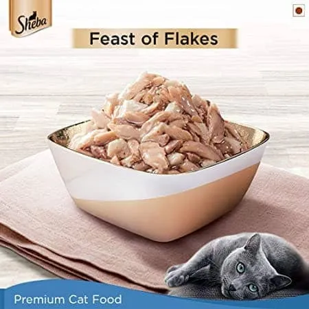 Sheba Maguro Bream Fish and Fish with Dry Bonito Flake Cat Wet Food Combo
