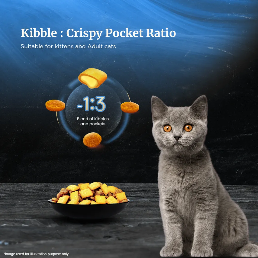 Sheba Salmon Flavour and Chicken Flavour Irresistible All Life Stage Cat Dry Food Combo