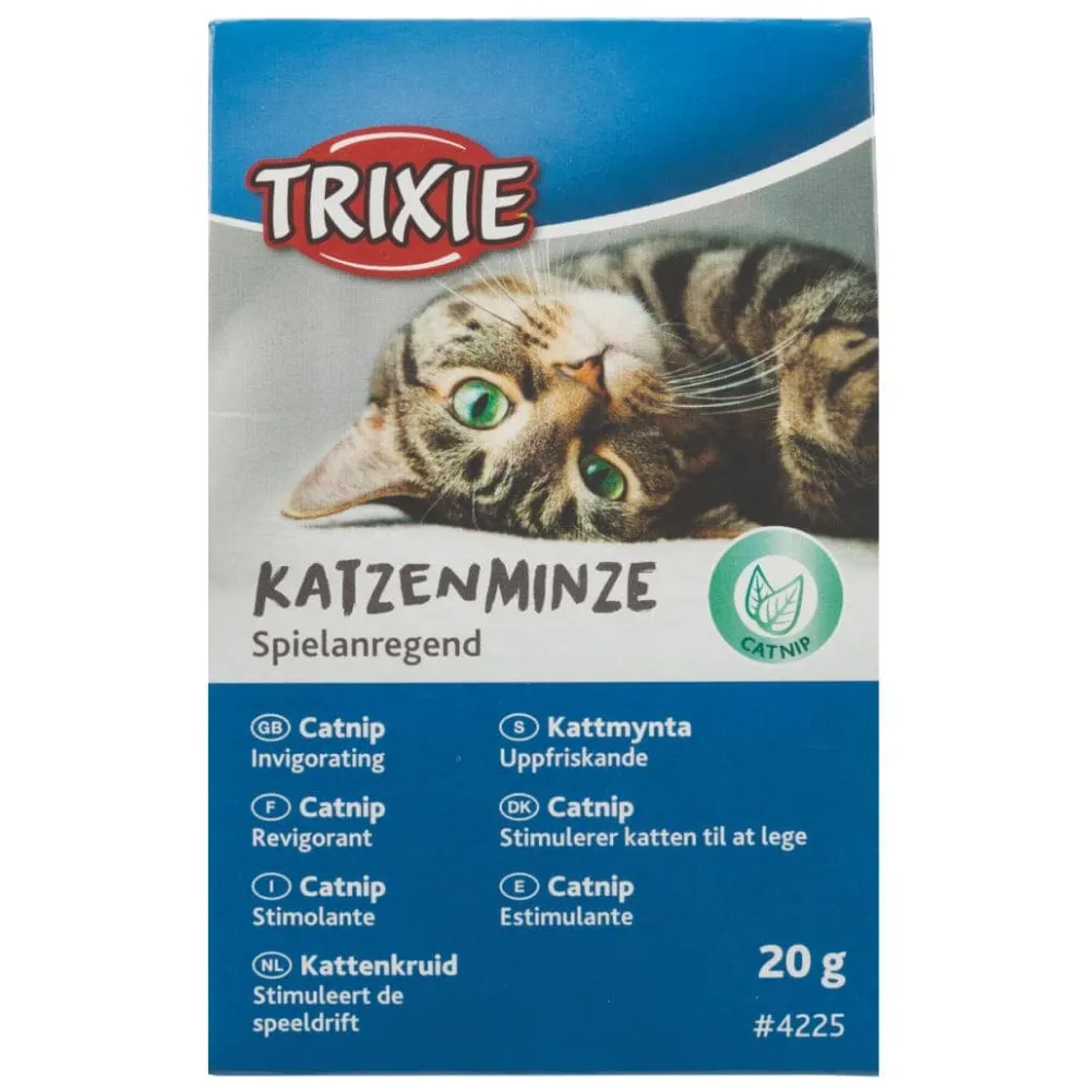 Sheba Tuna & Prawn Maguro Selection Melty Premium Treats, Basil Cotton Plush Cat Toy with Catnip and Trixie Premium Catnip for Cats Combo