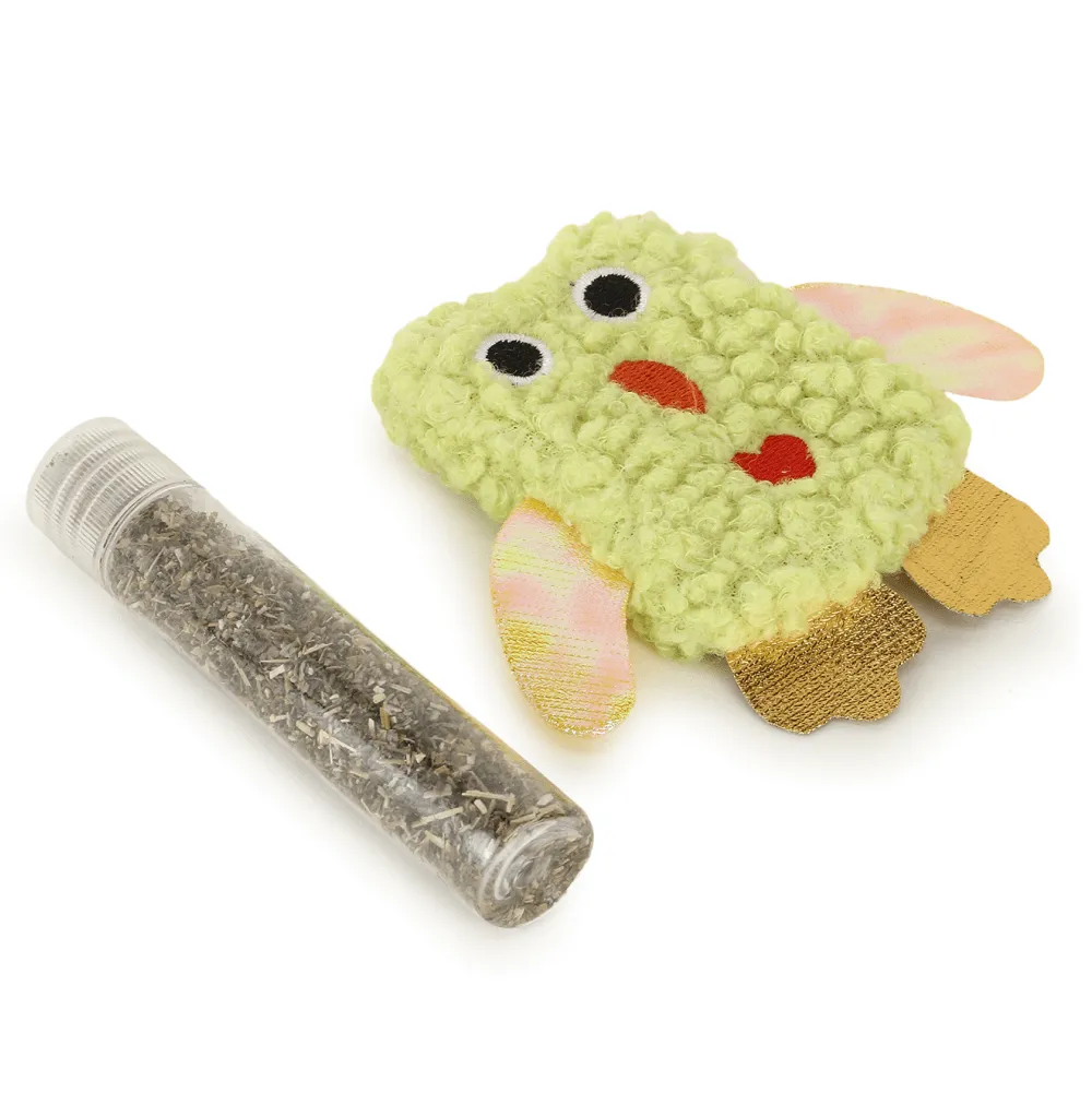 Sheba Tuna & Prawn Maguro Selection Melty Premium Treats, Basil Cotton Plush Cat Toy with Catnip and Trixie Premium Catnip for Cats Combo