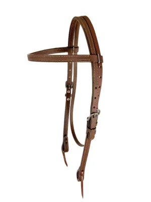 Showman  Argentina cow leather browband headstall.