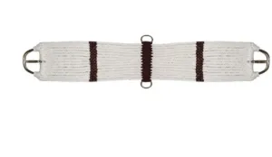 Showman Brown and Cream String Girth 34"