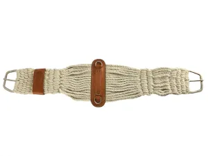 Showman  Cotton Blend double weave string roper girth with Flat Hardware.