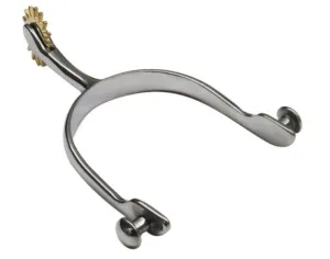 Showman Stainless steel gaited style spurs