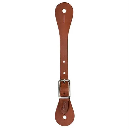 Single-Ply Ladies' Brown Latigo Leather Spur Straps