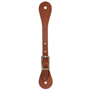Single-Ply Ladies' Brown Latigo Leather Spur Straps