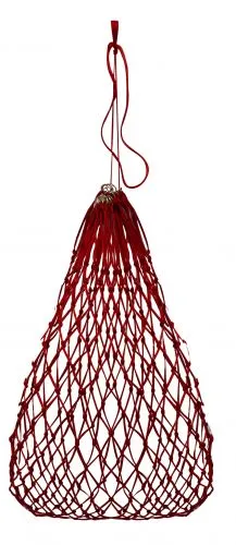 Slow feed hay bag with rings.