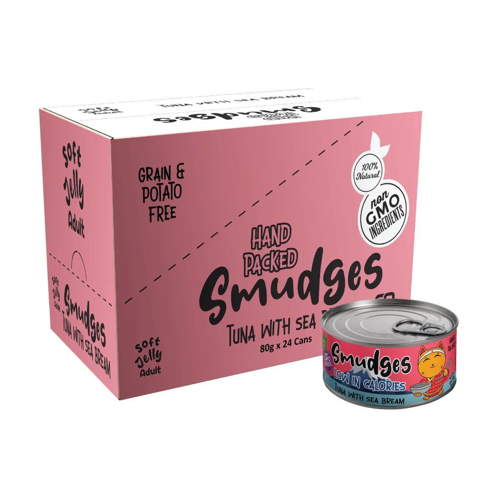 Smudges Tuna Flakes with Sea Bream in Soft Jelly Adult Cat Wet Food
