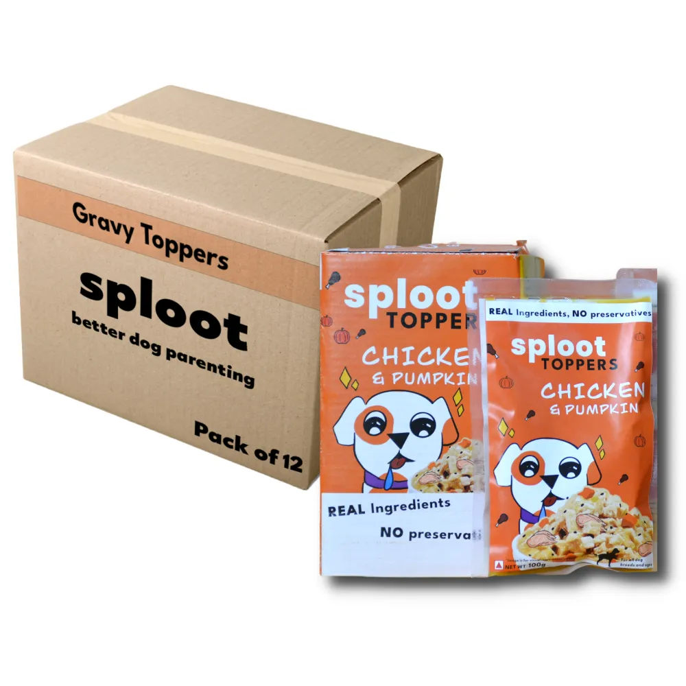 Sploot Chicken and Pumpkin Flavour Real Chicken Chunk in Gravy Dog Wet Food