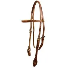 Stiched Headstall with Rawhide