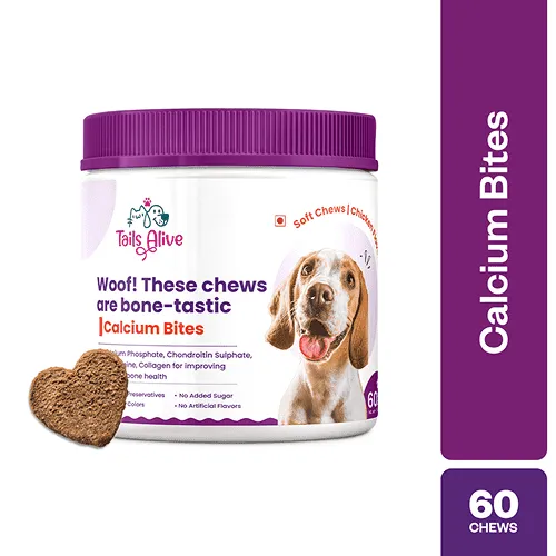 TailsAlive Calcium Chicken Flavor Soft Chews Supplements for Dogs