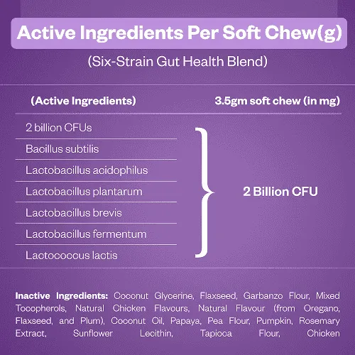 TailsAlive Probiotic Chicken Flavor Soft Chews Supplements for Dogs