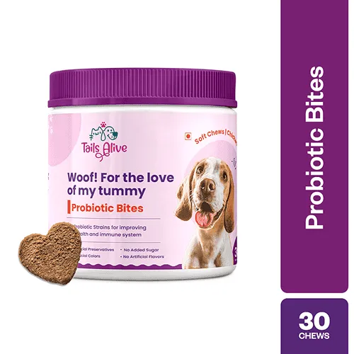TailsAlive Probiotic Chicken Flavor Soft Chews Supplements for Dogs