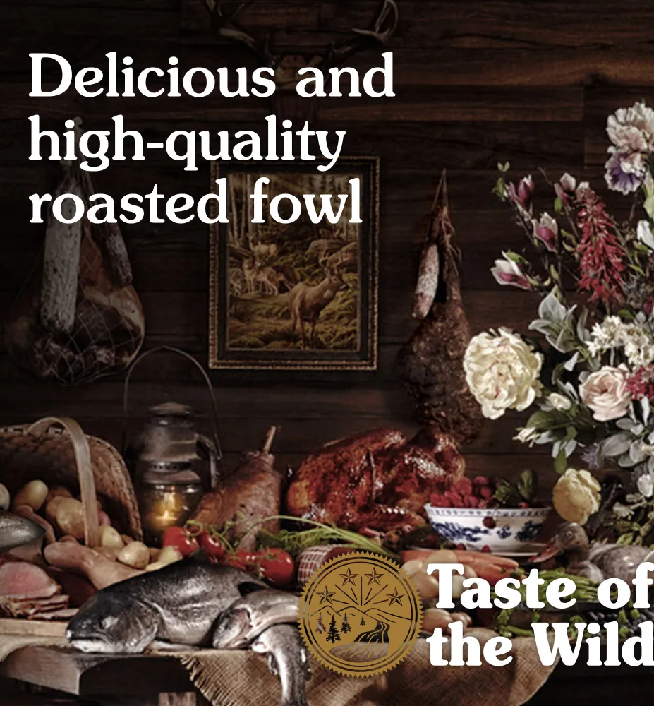 Taste of the Wild Wetlands Canine Recipe with Roasted Fowl Adult Dog Dry Food | Grain Free Formula (Limited Shelf Life)