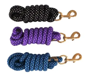 TEAL NYLON PRO BRAIDED LEAD ROPE 7'