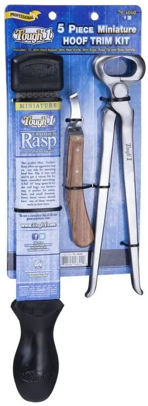 TOUGH1 5-PIECE MINIATURE HOOF TRIM KIT