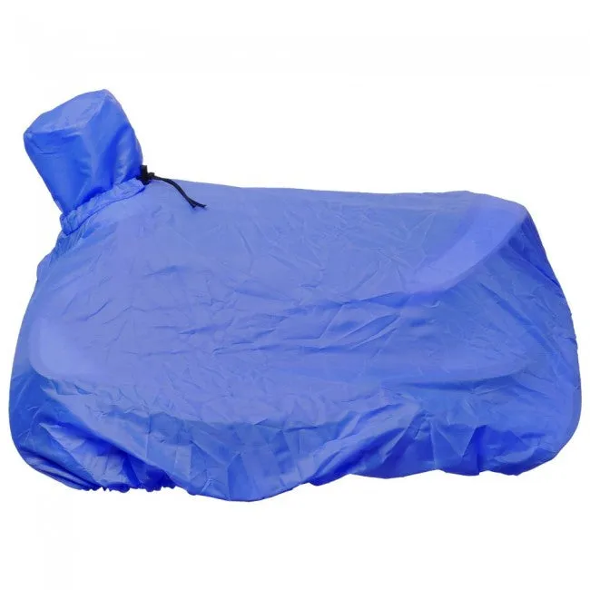 TOUGH1 TOTAL NYLON SADDLE COVER/TOTE - ROYAL BLUE