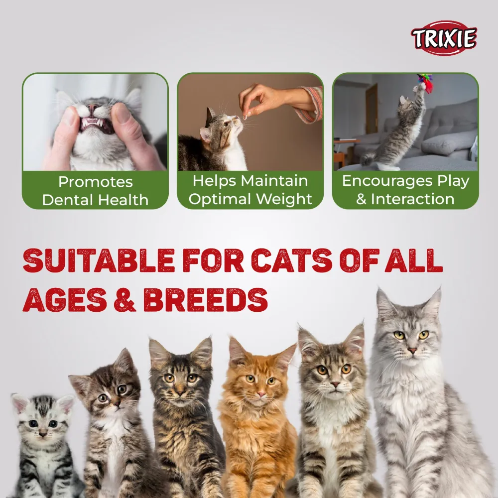 Trixie Premio Trainer Snack Mini Fish Nuggets and Fish and Chicken Rolls Cat Treats Combo