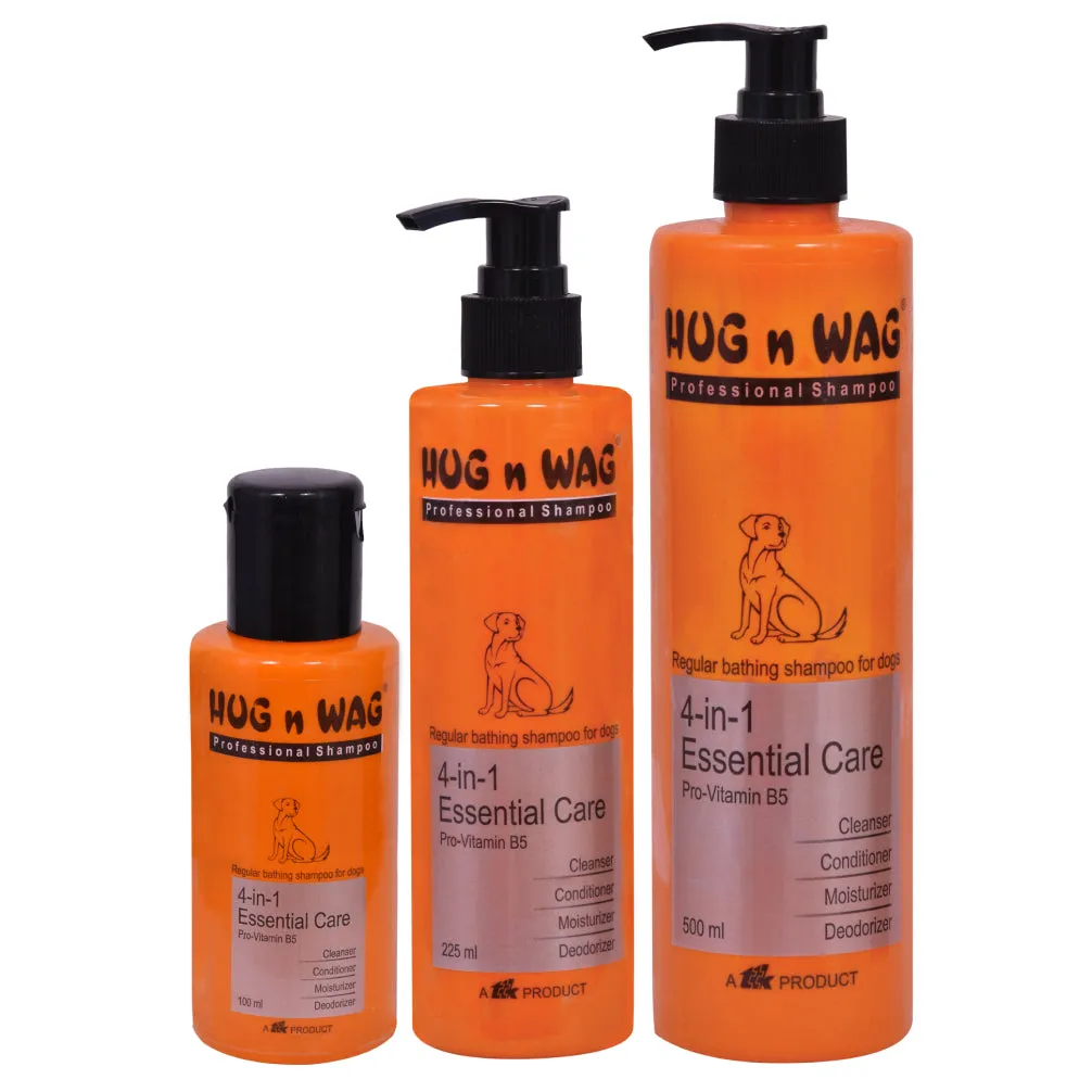Ttk Hug n Wag Professional 4 in 1 Essential Care Shampoo for Dogs