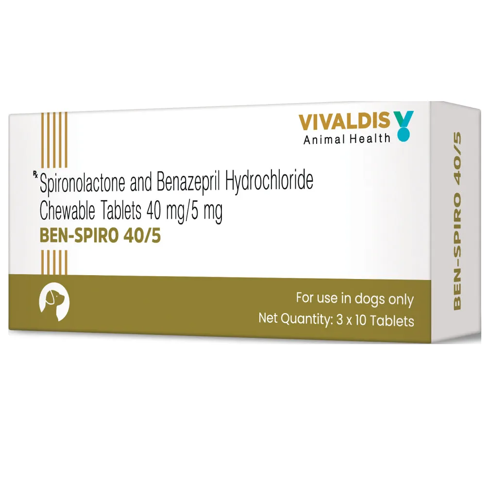 Vivaldis Ben Spiro (Spironolactone & Benzepril) Tablets for Dogs