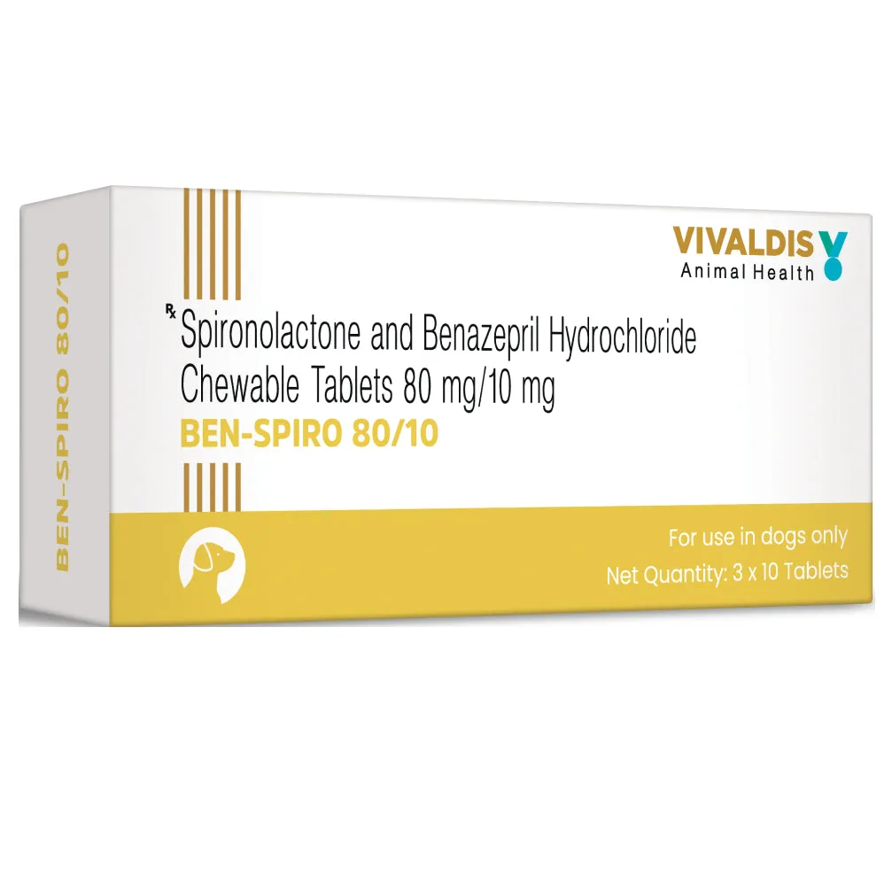 Vivaldis Ben Spiro (Spironolactone & Benzepril) Tablets for Dogs