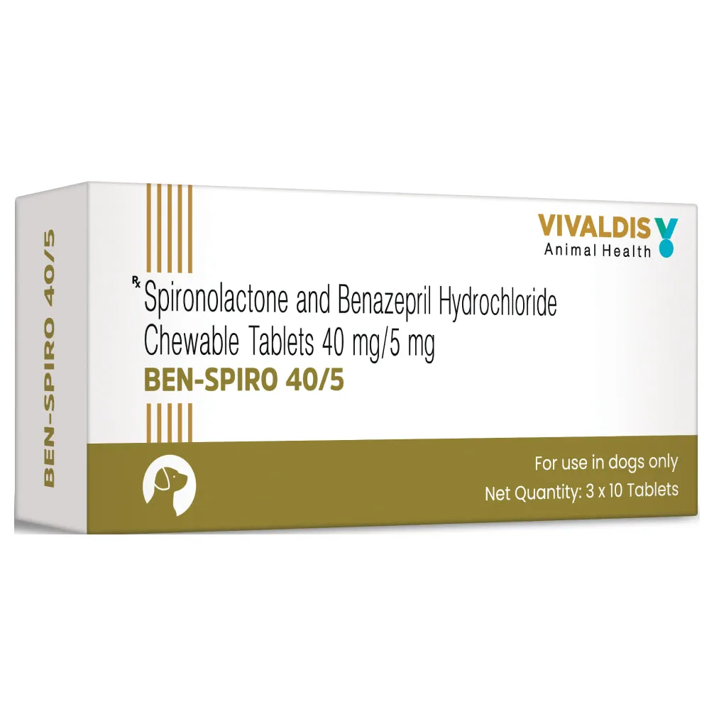 Vivaldis Ben Spiro (Spironolactone & Benzepril) Tablets for Dogs