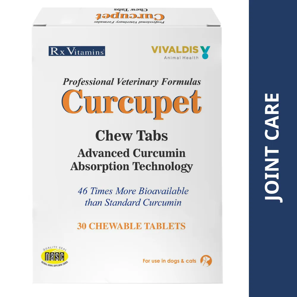 Vivaldis Curcupet (Curcumin) for Dogs & Cats (pack of 30 tablets)