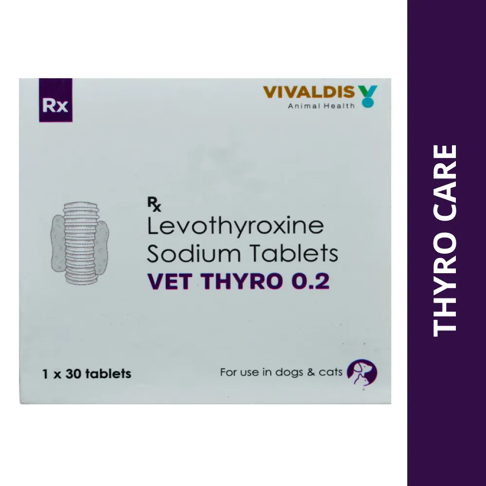 Vivaldis Vet Thyro 0.2 (Levothyroxine sodium) Tablets for Dogs and Cats