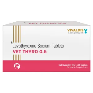 Vivaldis Vet Thyro 0.6 (Levothyroxine sodium) Tablets for Dogs and Cats
