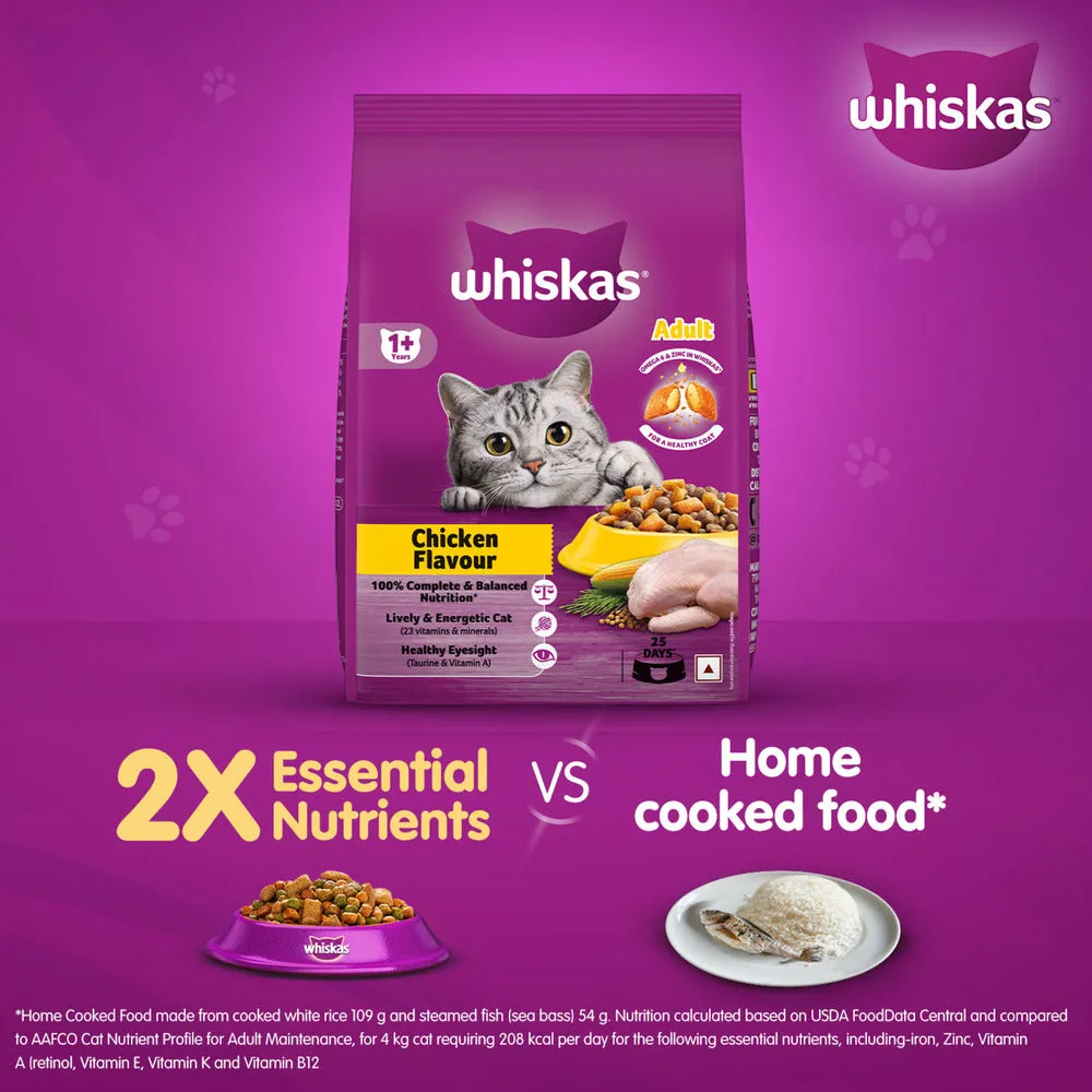 Whiskas Chicken Flavour Cat (Adult 1 ) Dry Food