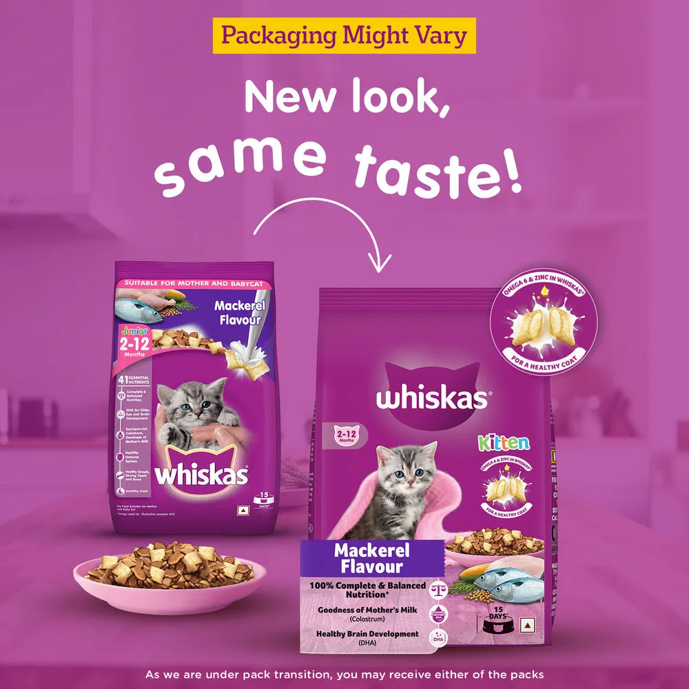 Whiskas Mackerel Flavour Kitten (2 to 12 months)Cat Dry Food