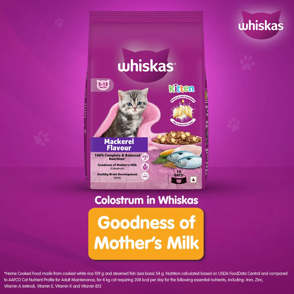 Whiskas Mackerel Flavour Kitten (2 to 12 months)Cat Dry Food