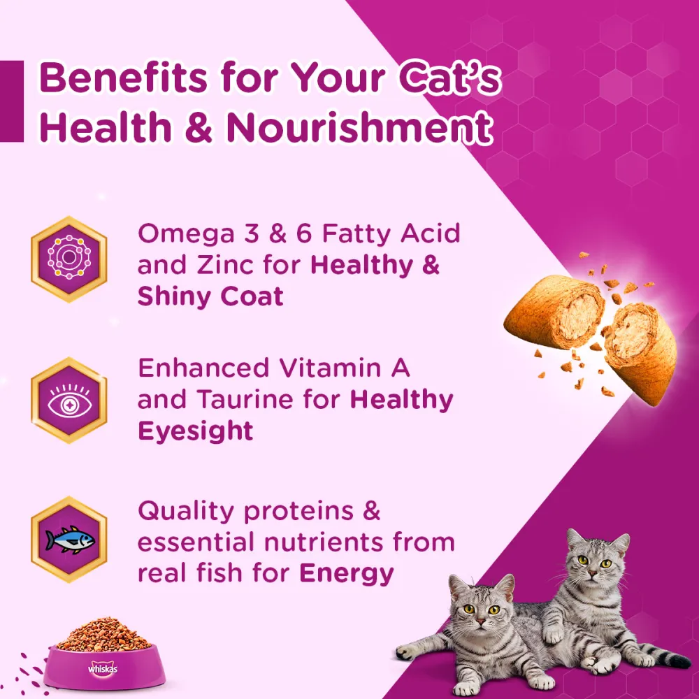 Whiskas Ocean Fish and Tuna Flavour Adult Cat Dry Food Combo